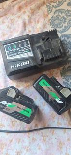 Hikoki 18/36v multivolt accu's en snellader, Ophalen of Verzenden, Zo goed als nieuw