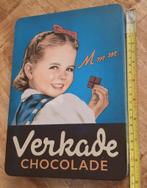Verkade blik voor chocolade, cadeau, gave vintage maar €3,00, Verzamelen, Nieuw, Koek(jes), Ophalen of Verzenden, Verkade