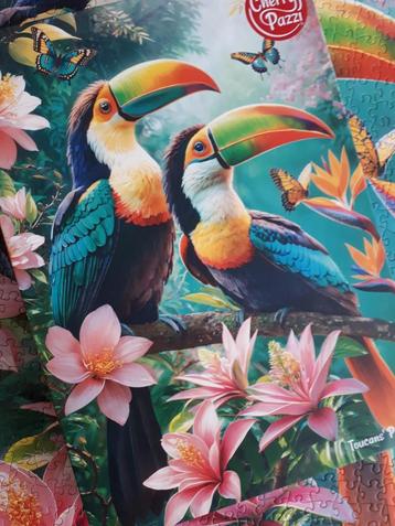 CHERRY PAZZI puzzel 🌺 Toucans' Paradise 1000 stukjes  beschikbaar voor biedingen