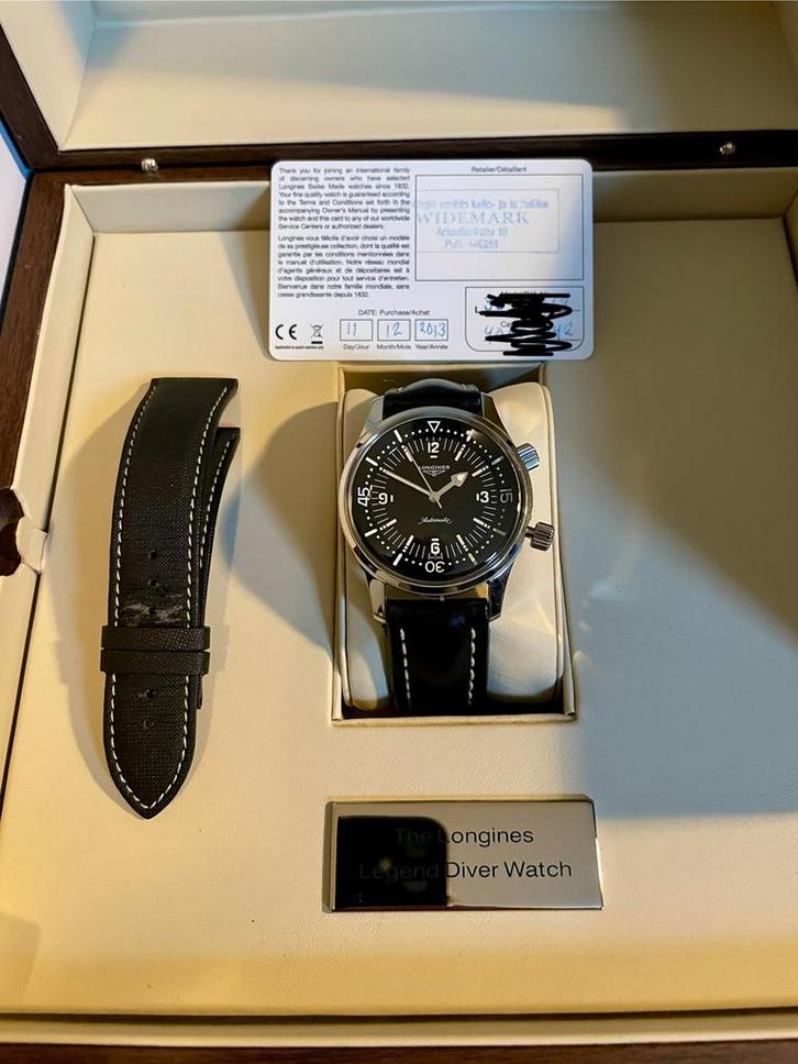 Longines Legend diver no date - full set zgan, Sieraden, Tassen en Uiterlijk, Horloges | Heren, Zo goed als nieuw, Overige merken