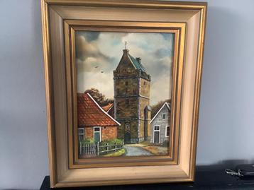Schilderij stadsgezicht van losser. beschikbaar voor biedingen