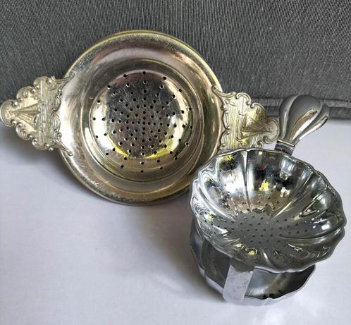 Bijzondere theezeefjes, Antiek en Kunst, Antiek | Goud en Zilver, Ophalen of Verzenden