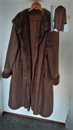 Vintage jas, Ophalen, Gedragen, Maat 46/48 (XL) of groter, Bruin