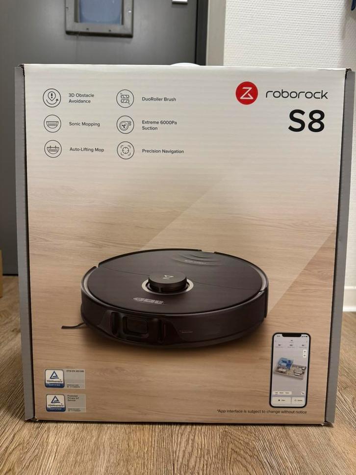 Roborock S8, Witgoed en Apparatuur, Stofzuigers, Zo goed als nieuw, Robotstofzuiger, Ophalen of Verzenden