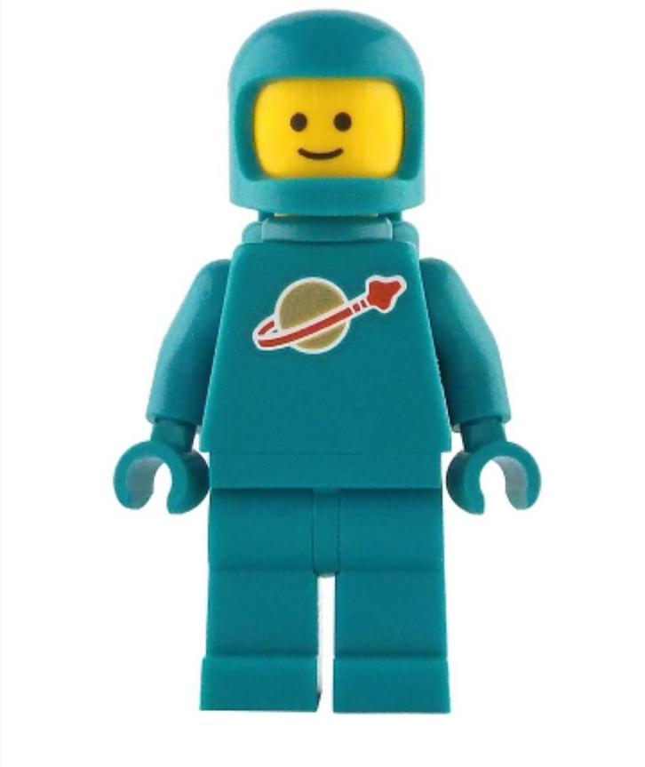 Lego minifiguur idea227 classic space-dark turquoise, Kinderen en Baby's, Speelgoed | Duplo en Lego, Nieuw, Lego, Losse stenen