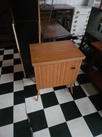 Vintage Teakhouten Naaimachinekast, Ophalen of Verzenden
