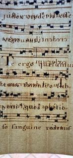 Oud Handschrift , 17e eeuw, Gregoriaans gezangen, Antiek en Kunst, Verzenden