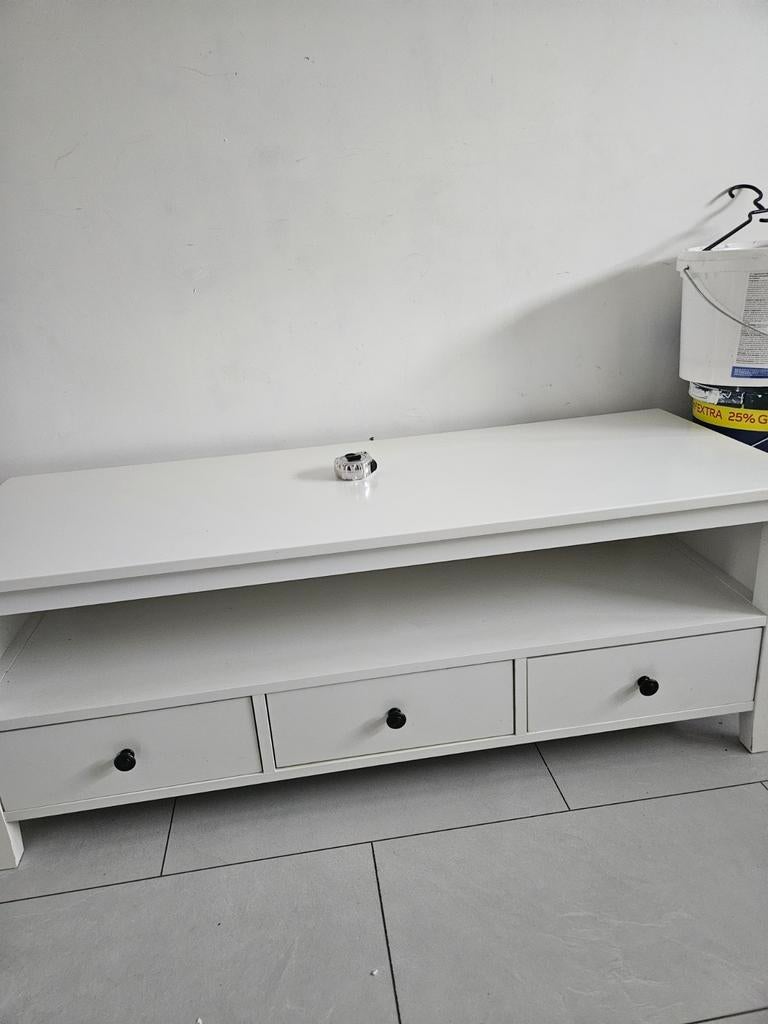 Tv kast wit, Huis en Inrichting, Kasten | Televisiemeubels, Ophalen, Gebruikt, 25 tot 50 cm, Minder dan 100 cm