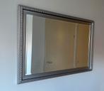 Zilveren spiegel met facet geslepen rand, Minder dan 100 cm, Rechthoekig, Zo goed als nieuw, 100 tot 125 cm