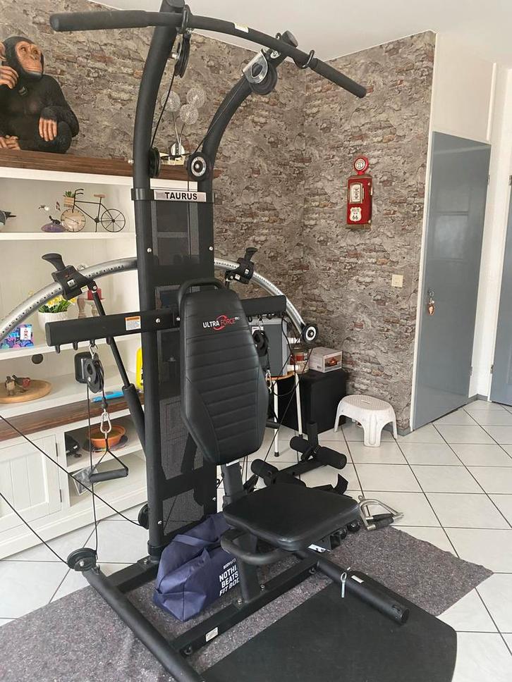 Taurus Ultra Force Pro Krachtstation, Sport en Fitness, Fitnessapparatuur, Zo goed als nieuw, Krachtstation, Armen, Metaal, Ophalen