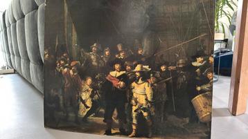 Schilderij nachtwacht en melkmeisje beschikbaar voor biedingen