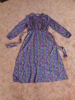 Leuke lange kleurrijke jurk Fabienne Chapot mt 40/42, Blauw, Fabienne Chapot, Maat 42/44 (L), Ophalen of Verzenden