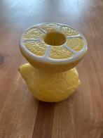 Aardewerk Kaarsenhouder Citroen Design, Ophalen, Overige materialen, Wit, Zo goed als nieuw