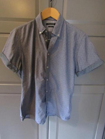 G596 Marc O’Polo mt M overhemd denim blauw korte mouw beschikbaar voor biedingen