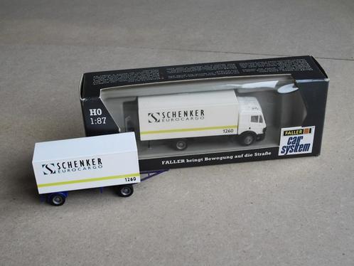 Faller Car System - 1604 - MB >Schenker< + aanhanger, Hobby en Vrije tijd, Modeltreinen | H0, Zo goed als nieuw, Overige typen