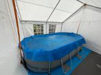 COMPLEET verwarmd zwembad met zoutwatersysteem en overkapt, Ophalen, 200 tot 300 cm, 80 tot 120 cm, Zo goed als nieuw