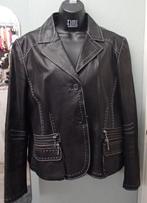 JURGEN MICHAELSEN JASJE MT 40 ECHT LEER, Maat 38/40 (M), Zwart, Ophalen of Verzenden, Zo goed als nieuw