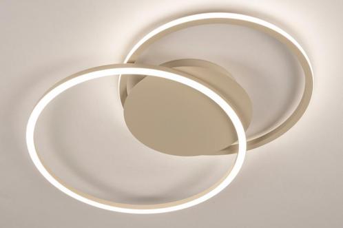 beige plafondlamp led tafel eethoek bed keuken bedrijf lamp, Huis en Inrichting, Lampen | Hanglampen, Nieuw, Minder dan 50 cm