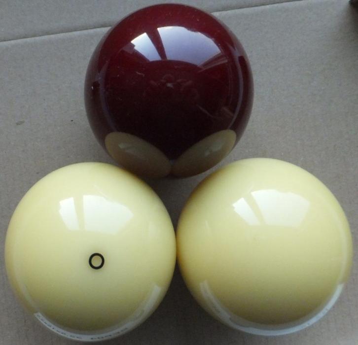 Biljartballen set van 3 Belgian Super Aramith Balls, Sport en Fitness, Biljarten en Poolen, Gebruikt, Keu of Ballen, Ophalen of Verzenden