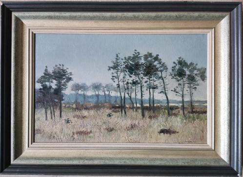 Joop Kropff (1892-1979) - Heidelandschap met bomen, Antiek en Kunst, Kunst | Schilderijen | Klassiek, Ophalen of Verzenden