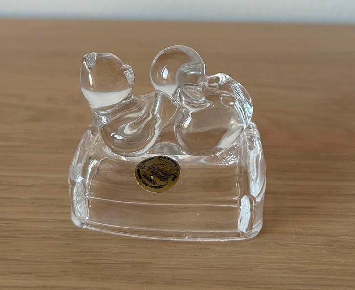Vintage katten beeldje Cristal d'Arques France, Antiek en Kunst, Antiek | Glas en Kristal, Ophalen of Verzenden