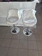 barkrukken wit 2 stuks, Huis en Inrichting, Barkrukken, Ophalen, 60 tot 90 cm, Nieuw, In hoogte verstelbaar