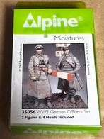 1/35 Alpine miniatures ww2 German officers set, Ophalen of Verzenden, Zo goed als nieuw, 1:35 tot 1:50, Figuur of Figuren