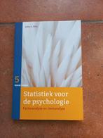 statistiek voor de psychologie, deel 5, Boeken, Ophalen of Verzenden, Zo goed als nieuw, Overige onderwerpen