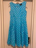 HEARTS & ROSES POLKADOT JURK XL/40-42, Blauw, Maat 42/44 (L), Ophalen of Verzenden, Zo goed als nieuw