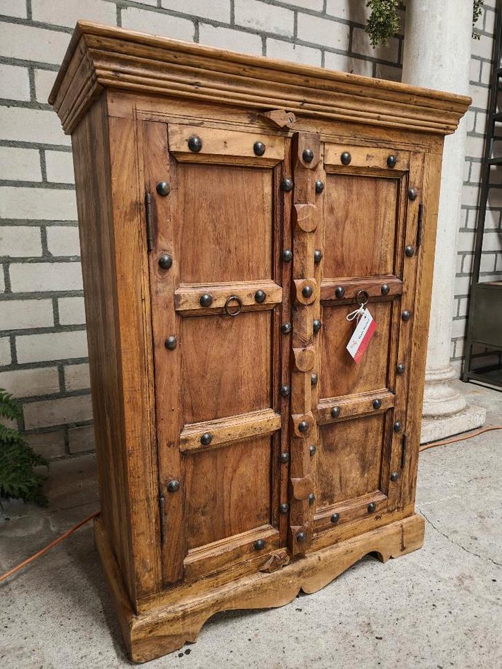 === Teak Kastje India ===, Huis en Inrichting, Kasten | Overige, Zo goed als nieuw, Ophalen