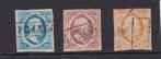 18.  1852 Koning Willem III, nvph nrs. 1 - 3,  gebruikt., Postzegels en Munten, Postzegels | Nederland, Verzenden, T/m 1940, Gestempeld