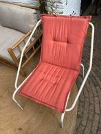Vintage spijlen Stoel wit voor buiten, Ophalen, Gebruikt, Wit, Metaal