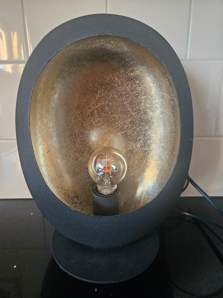 Zwarte Ei Tafellamp - Zo Goed Als Nieuw!, Huis en Inrichting, Lampen | Vloerlampen, Zo goed als nieuw, Minder dan 100 cm, Ophalen of Verzenden