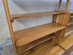 Vintage Jaren 60 Wandmeubel Mid Century Design Vitrinekast 3, Gebruikt, Metaal, 150 tot 200 cm, Ophalen of Verzenden