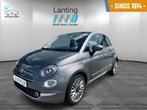 Fiat 500 0.9 TwinAir Turbo Lounge glazen panoramadak NL auto, Voorwielaandrijving, Lichtsensor, Gebruikt, Leder en Stof