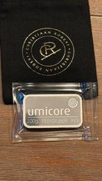 100 gram zilver umicore. Nieuw in seal., Verzenden, Zilver