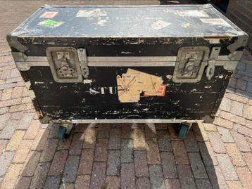 Vintage (deco) flightcase/ dekenkist  beschikbaar voor biedingen