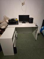 L-Vorm Bureau met Opbergruimte, Huis en Inrichting, Bureaus, Ophalen, Gebruikt, Bureau