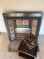 Antieke schouw openhaard vintage tegeltjes, Huis en Inrichting, Haarden, Ophalen