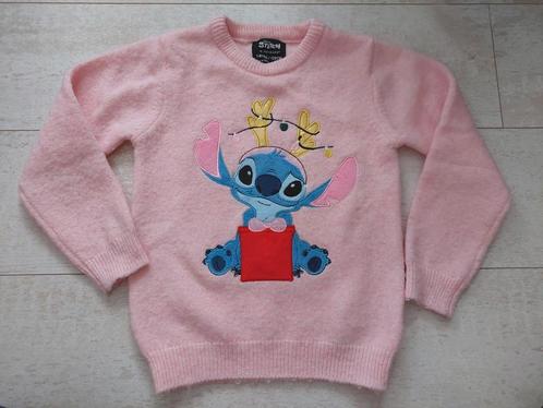Disney Stitch leuke kerst trui met lichtjes, Kinderen en Baby's, Kinderkleding | Maat 128, Zo goed als nieuw, Meisje, Trui of Vest