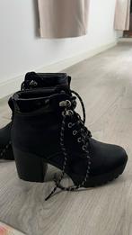Zwarte Boots met Hak - Maat 38, Ophalen of Verzenden, Gedragen, Zwart, Lage of Enkellaarzen