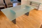 Glazen eettafel met side table, Huis en Inrichting, Tafels | Eettafels, Ophalen, 50 tot 100 cm, 150 tot 200 cm, Modern