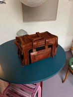 Bear lifestyle leren weekendtas hondentas, 40 tot 60 cm, 30 cm of meer, Bruin, Minder dan 35 cm