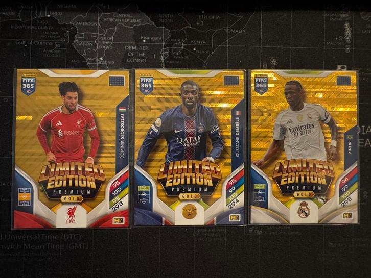 Limited Edition Premium Gold - Vini Dembelé Szoboszlai, Verzamelen, Sportartikelen en Voetbal, Nieuw, Poster, Plaatje of Sticker