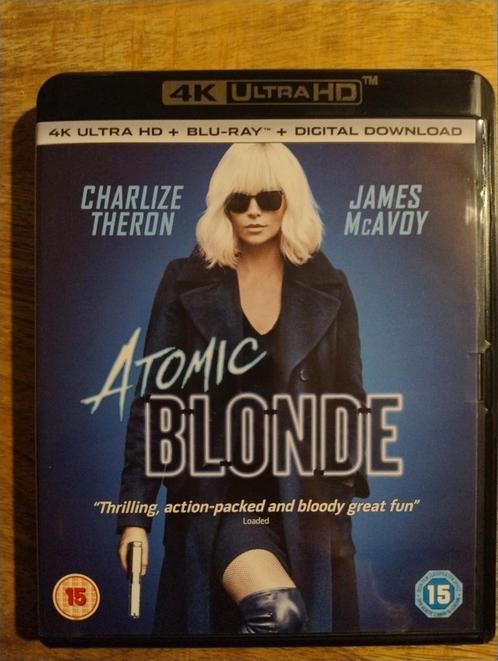 Atomic Blonde 4k Ultra HD blu-ray, Cd's en Dvd's, Blu-ray, Zo goed als nieuw, Ophalen of Verzenden