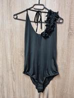 Top/body maat m met leuke roesjes, Ophalen of Verzenden, Zo goed als nieuw, Zwart