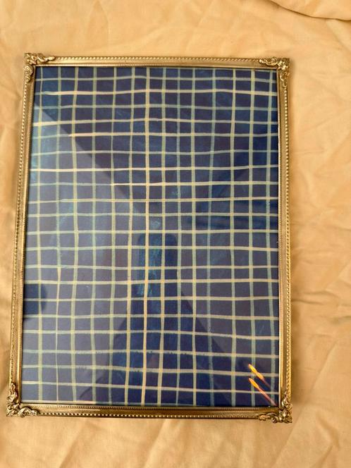 Vintage verzilverde fotolijst met bolglas – 18 x 24,5 cm, Audio, Tv en Foto, Fotografie | Fotolijsten, Gebruikt, Ophalen of Verzenden
