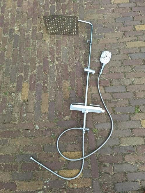 Regendouche /douchestang inclusief grohe mengkraan, Doe-het-zelf en Verbouw, Sanitair, Gebruikt, Douche, Ophalen