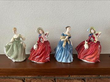 4 mooie figurines van Royal Doulton €40 p/s beschikbaar voor biedingen