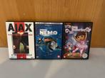 3 dvd’s (Nemo, Dora & Ajax), Alle leeftijden, Ophalen of Verzenden, Zo goed als nieuw, Film